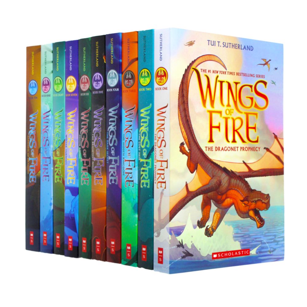 Wings of Fire Series 1-10 Books Collection Set by Tui T. Sutherland | Epic Children's Fantasy Adventure Dragons| Includes The Dragonet Prophecy & More