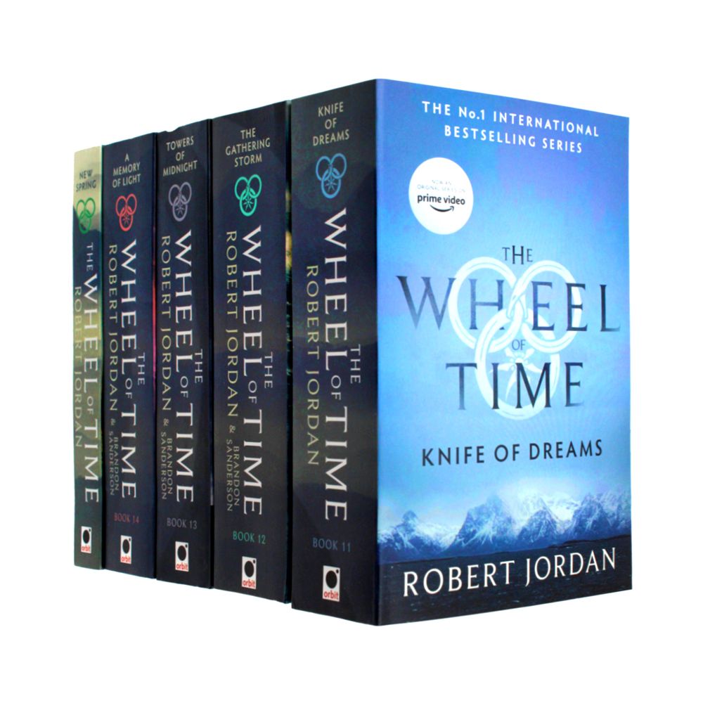 The Wheel of Time Series 3 by Robert Jordan- Books 11–14 & New Spring Collection Set | Paperback