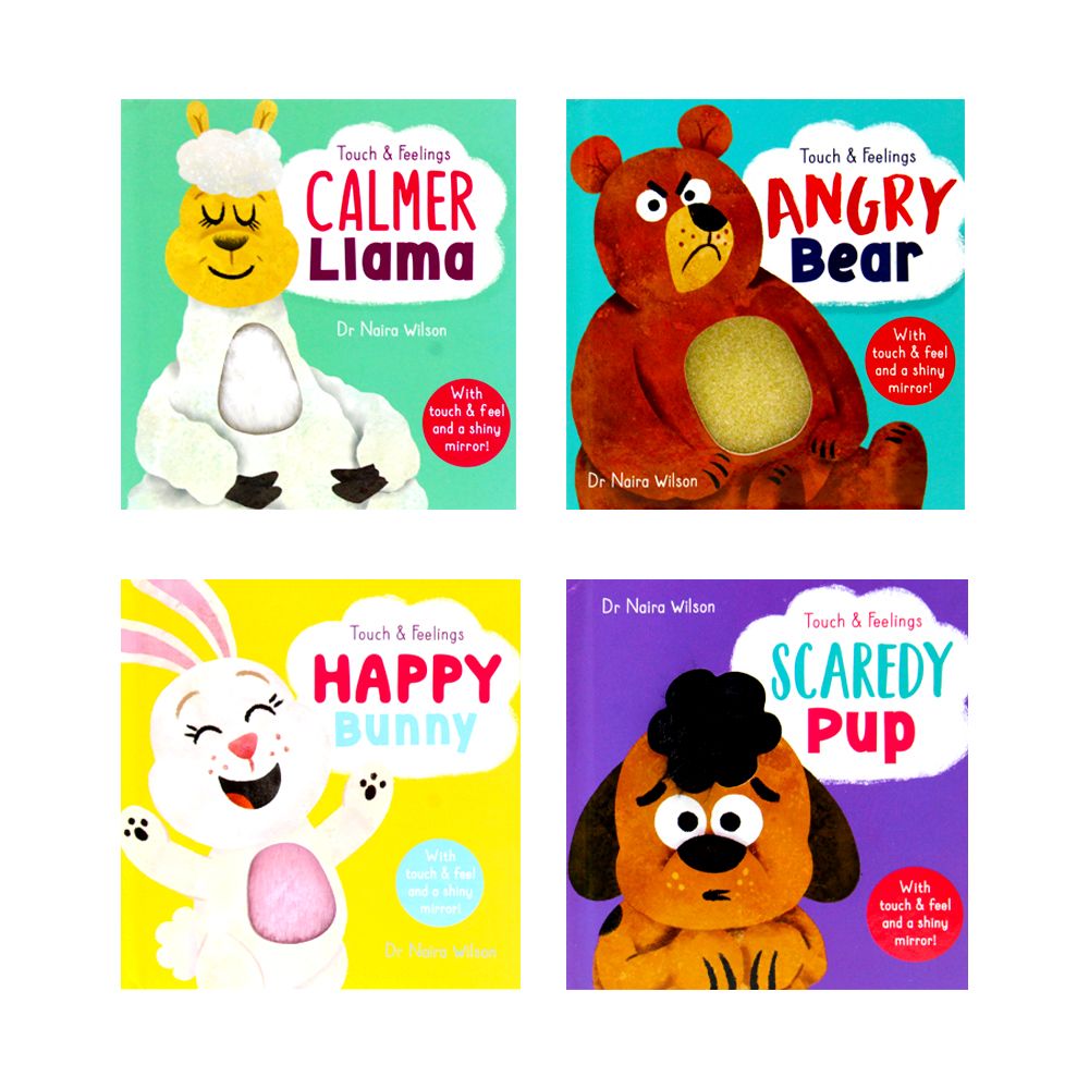 My First Behaviours Touch & Feelings 4-Book Gift Set by Dr Naira Wilson | Board Books for Toddlers – Early Learning, Emotions & Family Education