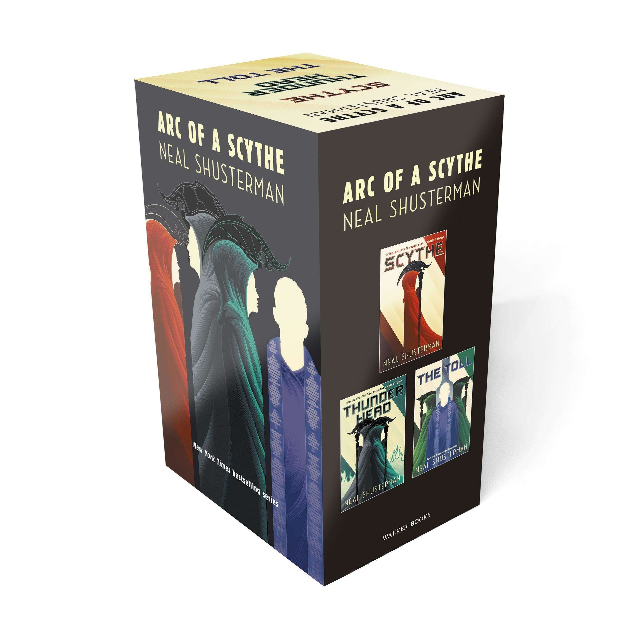 Arc of a Scythe Trilogy by Neal Shusterman | Young Adult Dystopian Fiction Paperback Boxed Set (Scythe,Thunderhead,The Toll) Adventure &Suspense Books