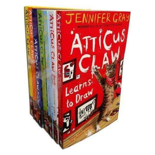 Atticus Claw Complete 7 Book Set by Jennifer Gray – Children's Fiction Series Collection | Fun Animal Adventures, Mystery Stories, Kids Reading Books
