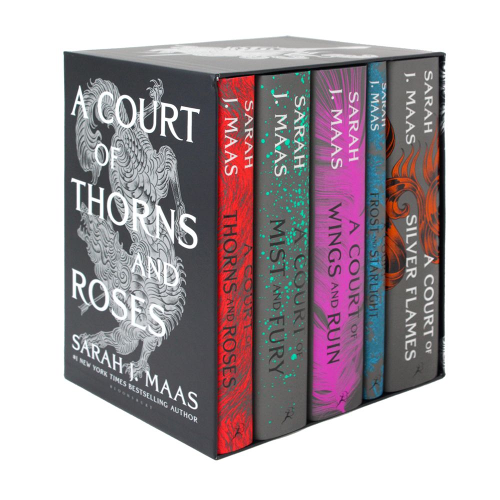 A Court of Thorns and Roses 5 Books Box Set by Sarah J. Maas | Fantasy Romance Series, Epic Adventure,Young Adult Fiction, Bestselling Novels Collection
