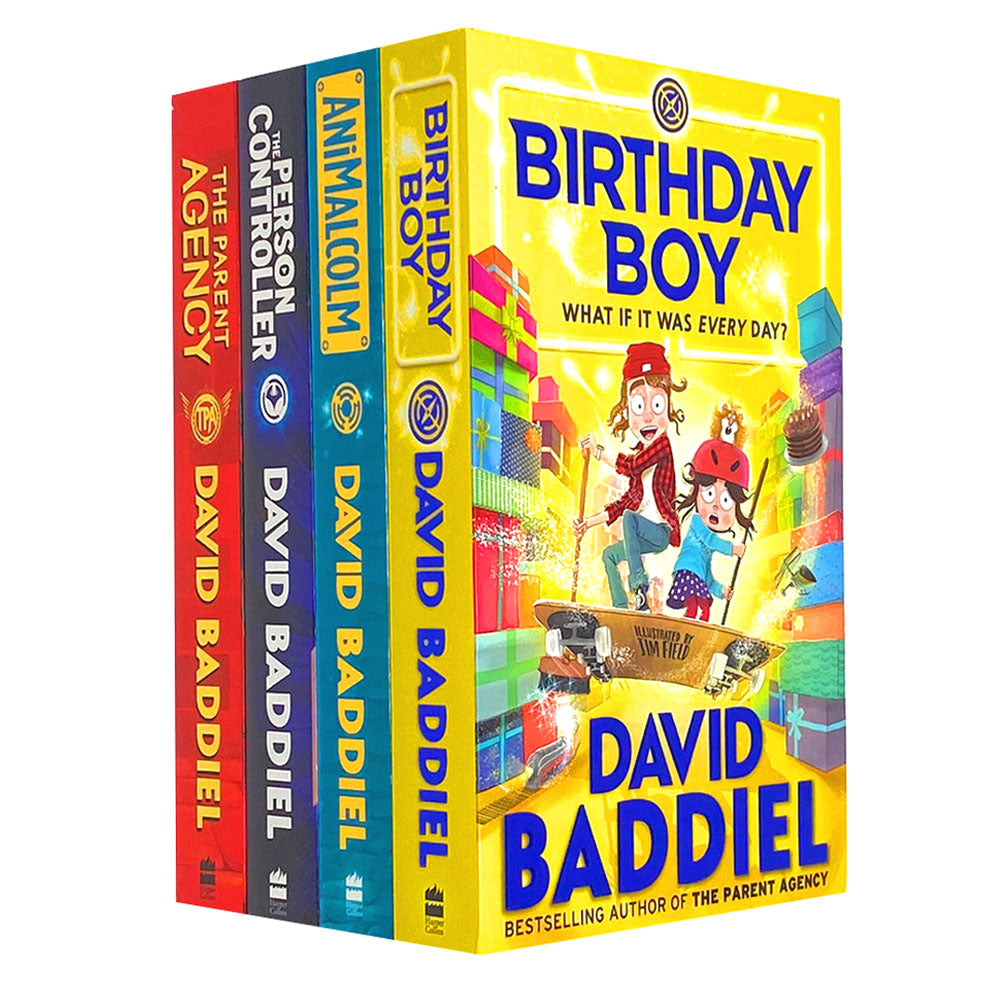 David Baddiel 4-Book Collection Set |Birthday Boy, The Parent Agency, The Person & More | Funny Kids Fiction, Adventure, Family Fun & Creative Stories