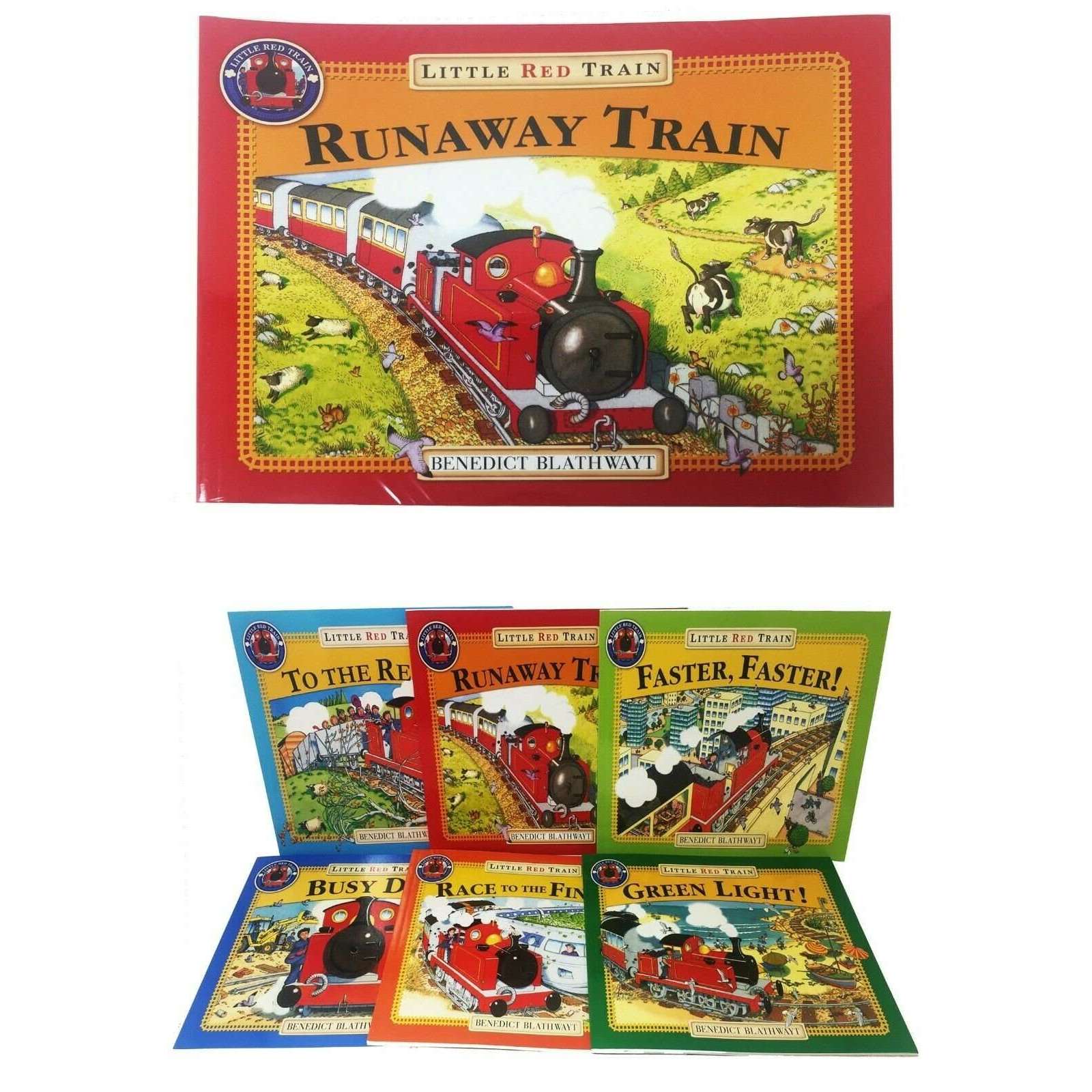 Benedict Blathwayt The Little Red Train 6-Book Collection Set | Fun Children's Adventure Series, Picture Books & Bedtime Stories for Young Readers