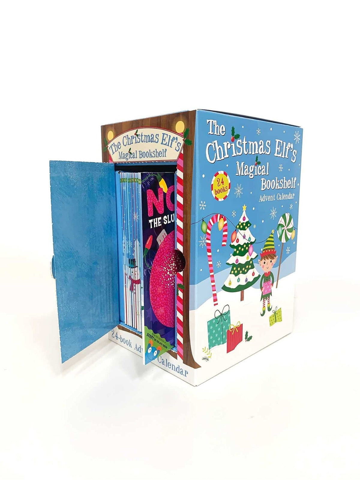 Christmas Elf Magical Bookshelf Advent Calendar Contains 24 book Set Collection