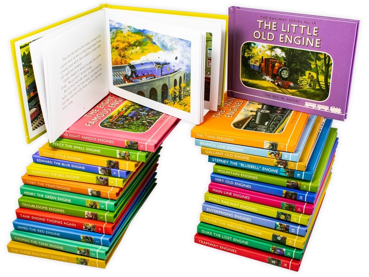 Thomas the Tank Engine Railway Series – 26-Book Boxed Set Classic Edition by W. Awdry: Children's Adventure Stories, Hardback Books for Kids, Egmont
