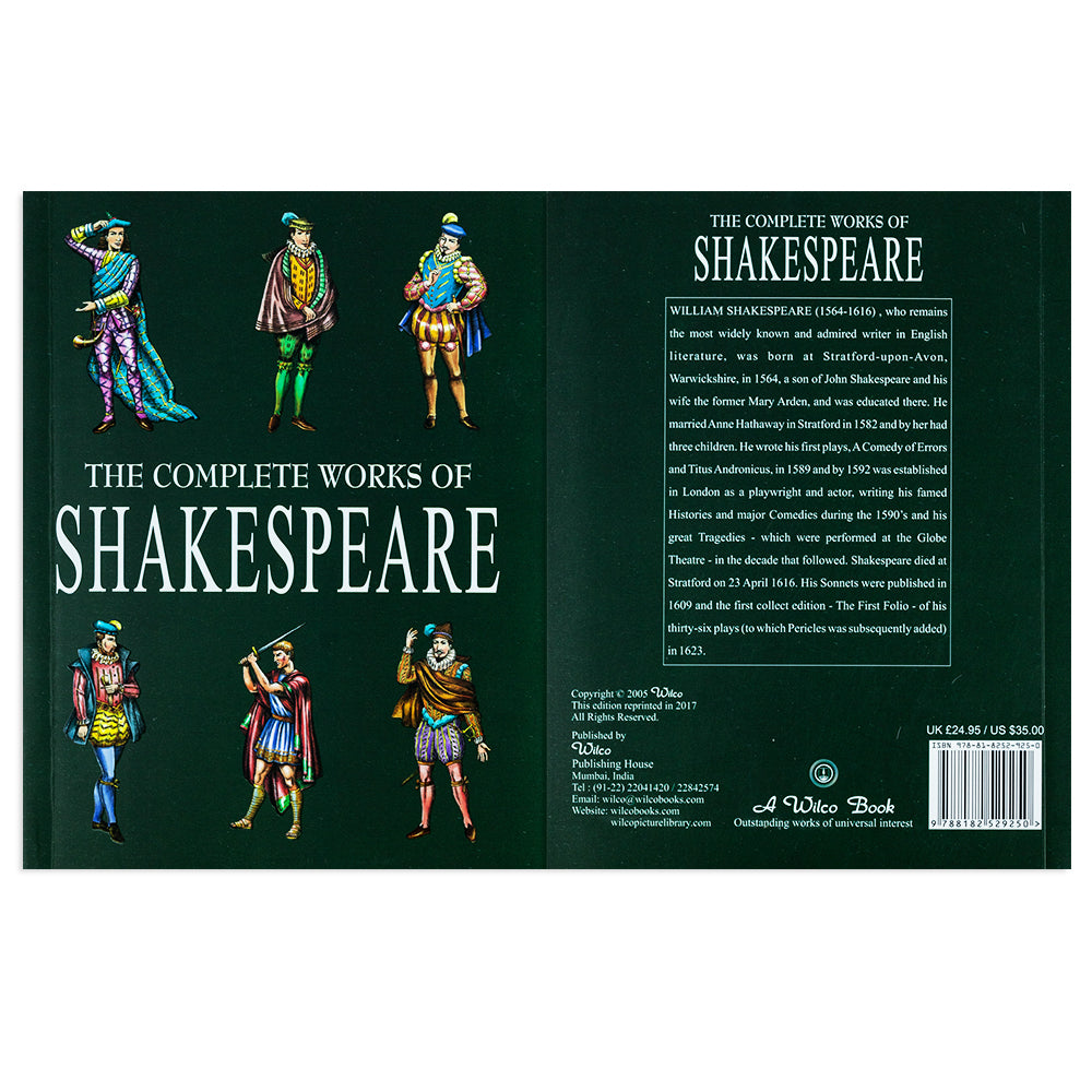The Complete Works of Shakespeare Book by William Shakespeare | Classic Literature, Plays, Sonnets & Drama | Collectible Edition for Literature Lovers