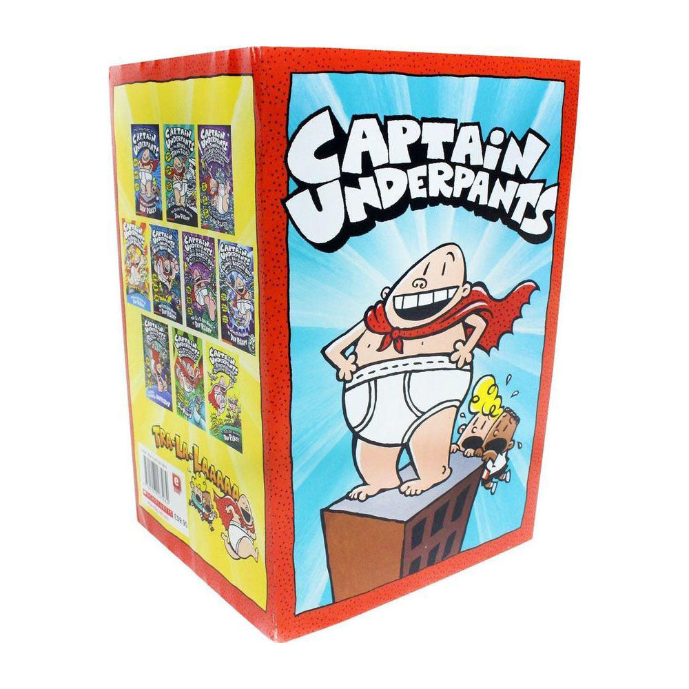 Captain Underpants Series 12 Books Collection Set by Dav Pilkey (Books 1-12) - Hardcover