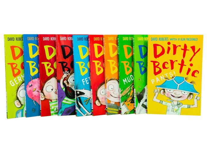 Dirty Bertie 10-Book Collection (Series 1) by David Roberts |Funny, Illustrated Childrenās Stories Full of Humor,Adventure & Gross-Out Fun for Ages 7+