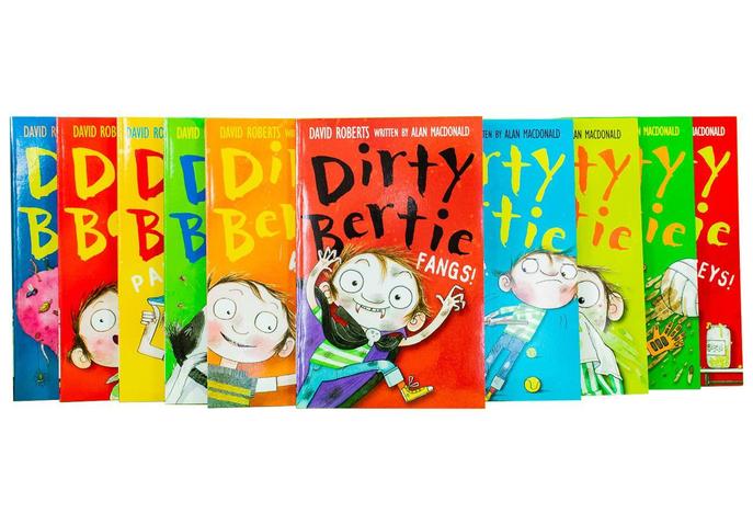 Dirty Bertie 10-Book Collection (Series 1) by David Roberts |Funny, Illustrated Childrenās Stories Full of Humor,Adventure & Gross-Out Fun for Ages 7+