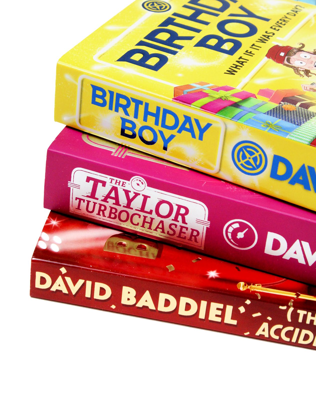 David Baddiel 3-Book Collection Set | Birthday Boy, The Taylor Turbochaser, Accidentally Famous | Funny Fiction, Adventure & Joy for Young Readers
