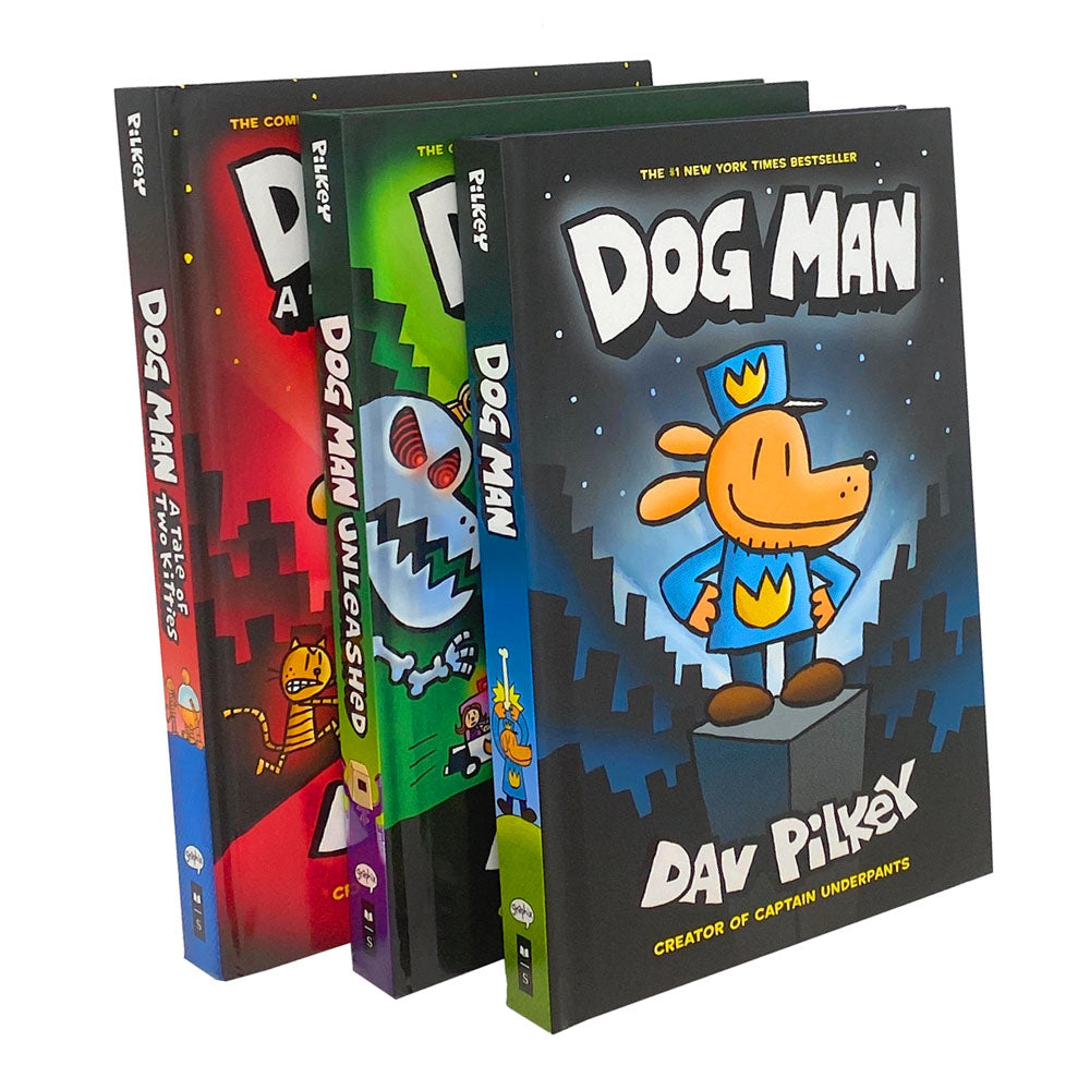 Dog Man The Epic Collection 3-Book Set (1-3) by Dav Pilkey – Bestselling Children's Hardcover Comic Series | Adventure, Humor & Fun Graphic Novels