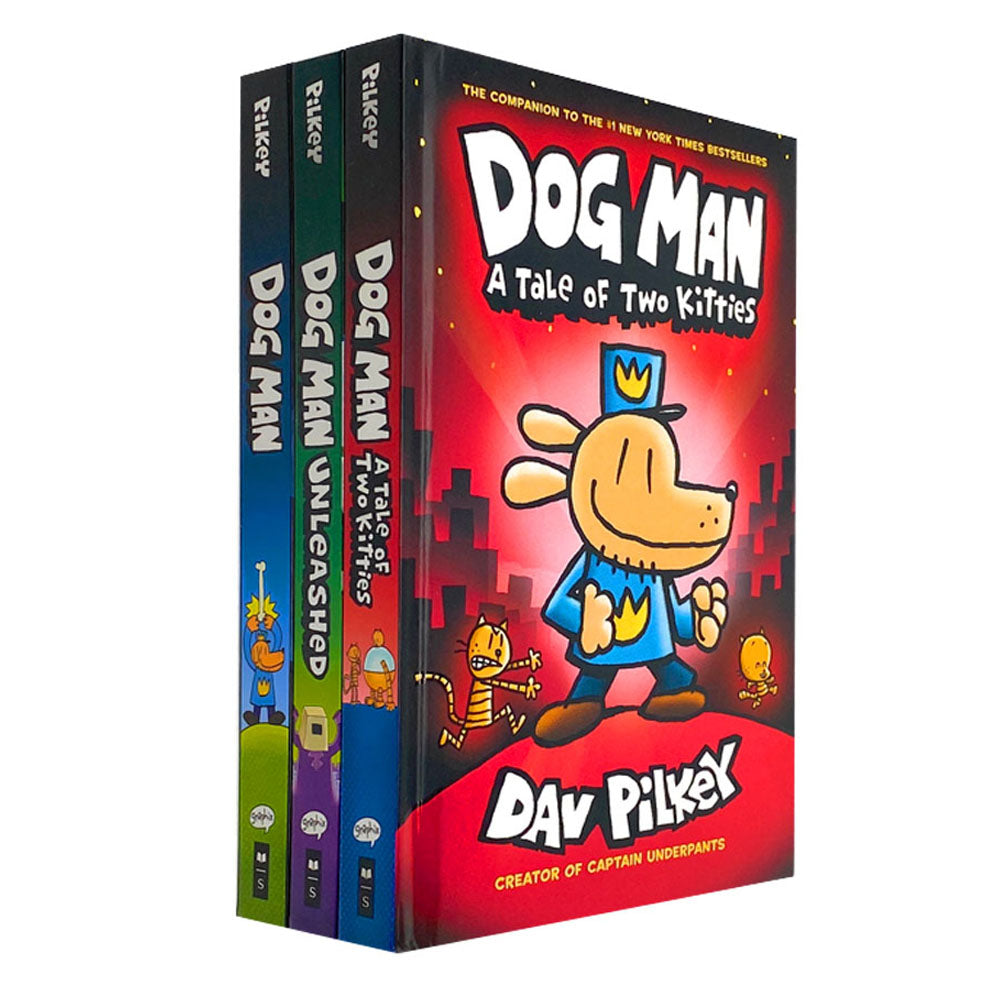 Dog Man The Epic Collection 3-Book Set (1-3) by Dav Pilkey – Bestselling Children's Hardcover Comic Series | Adventure, Humor & Fun Graphic Novels