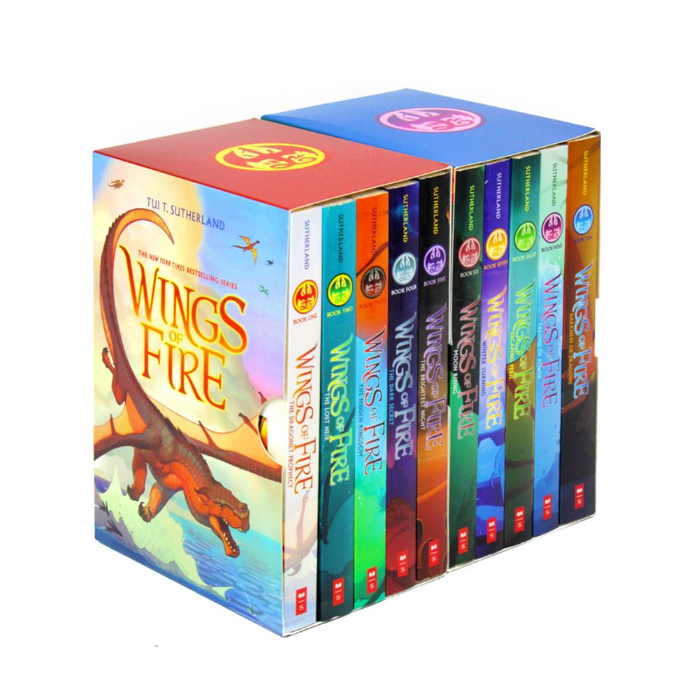 Wings of Fire Series 1-10 Books Collection Set by Tui T. Sutherland | Epic Children's Fantasy Adventure Dragons| Includes The Dragonet Prophecy & More