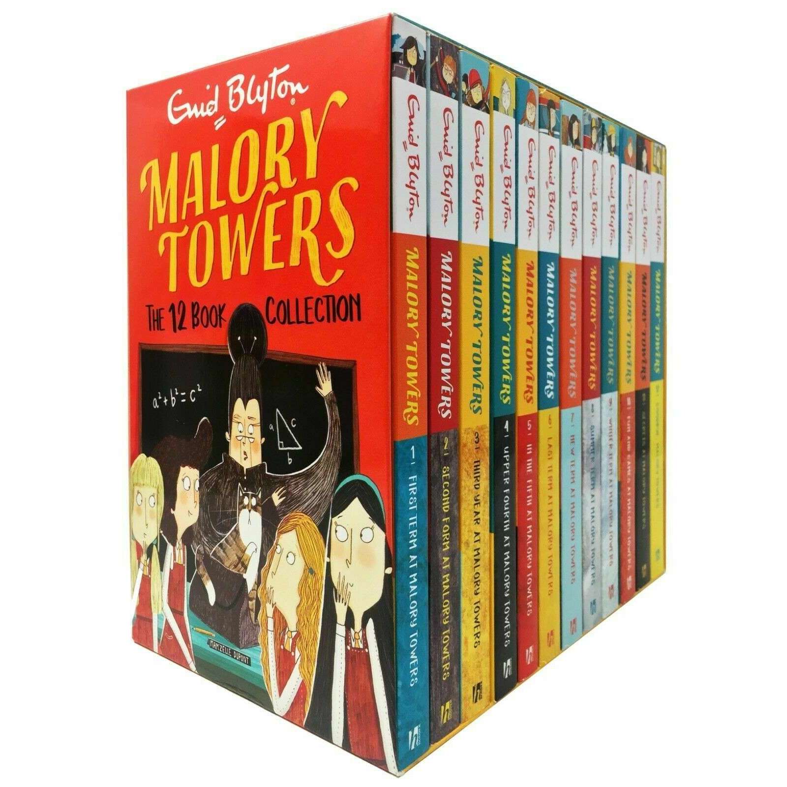 Enid Blyton Malory Towers Complete Collection 12 paperback Books Set - Classic Children's Stories: Adventure, Friendship, Mystery & School Life