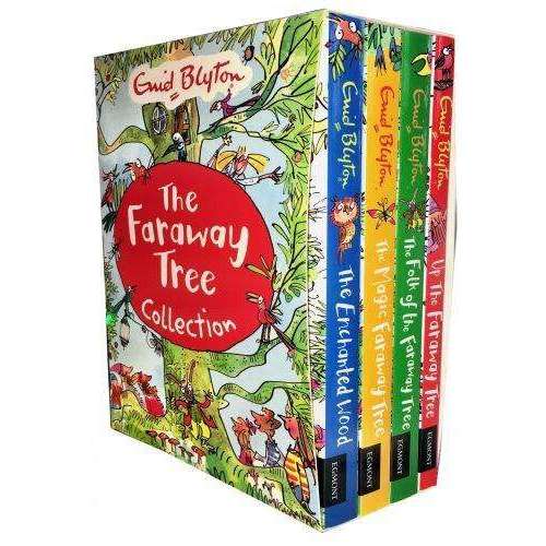 Enid Blyton's The Faraway Tree: 4 Magical Books Collection Set – Classic Children's Fantasy Adventure Series, Timeless Tales, and Family Stories