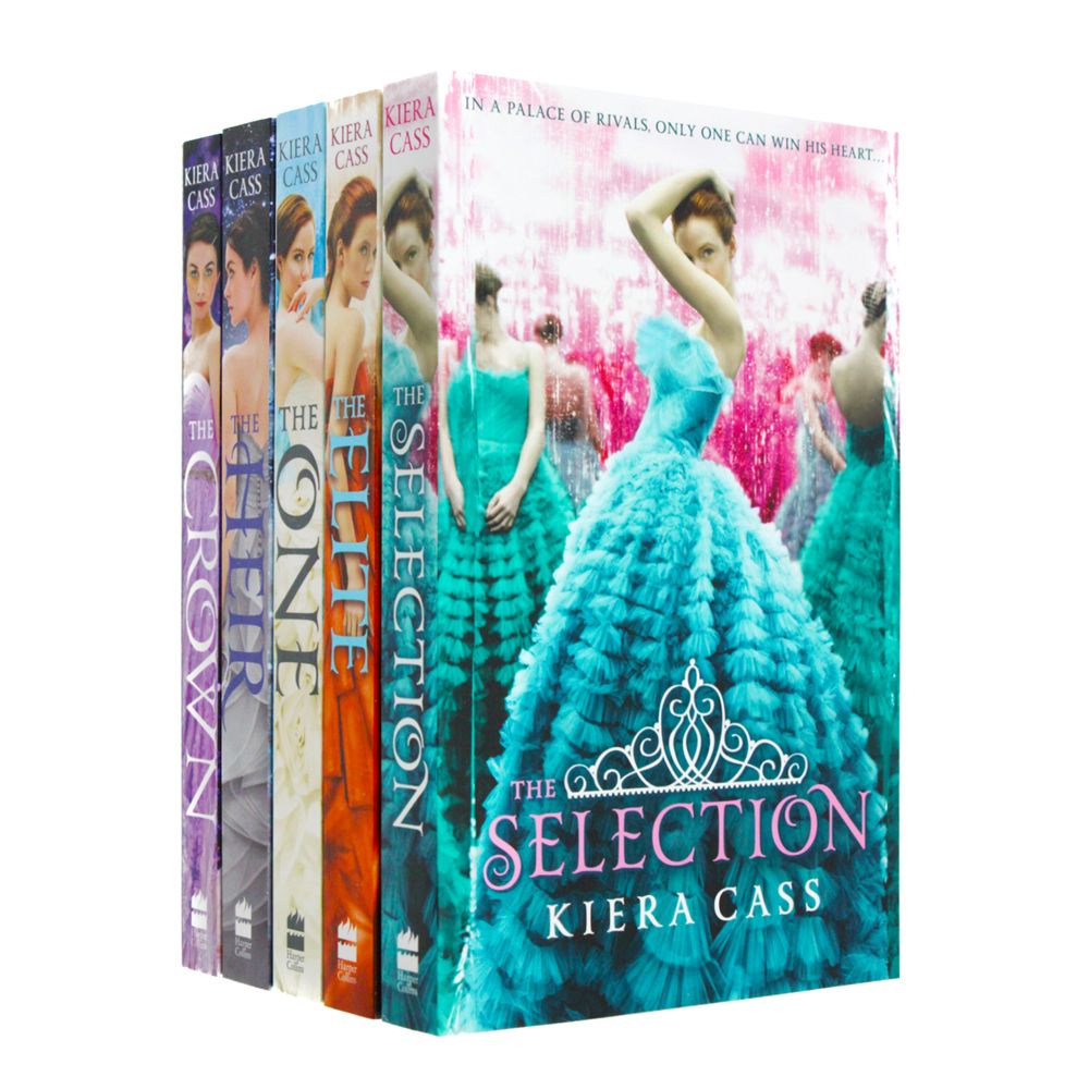 Kiera Cass The Selection Series 1-5 Paperback Book Set – Bestselling YA Dystopian Romance: The Selection, The Elite, The One, The Heir & The Crown