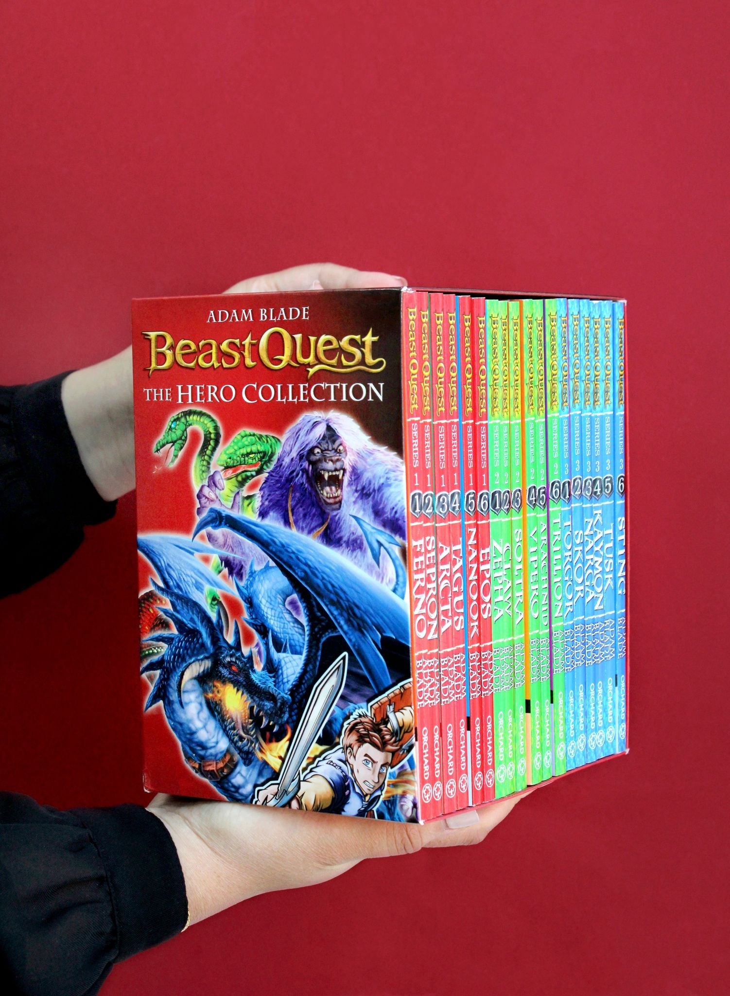 Beast Quest The Hero 18-Book Series 1-3 Box Set by Adam Blade – Epic Fantasy Adventures for Kids! Perfect for Ages 8+, Young Readers & Collectors!