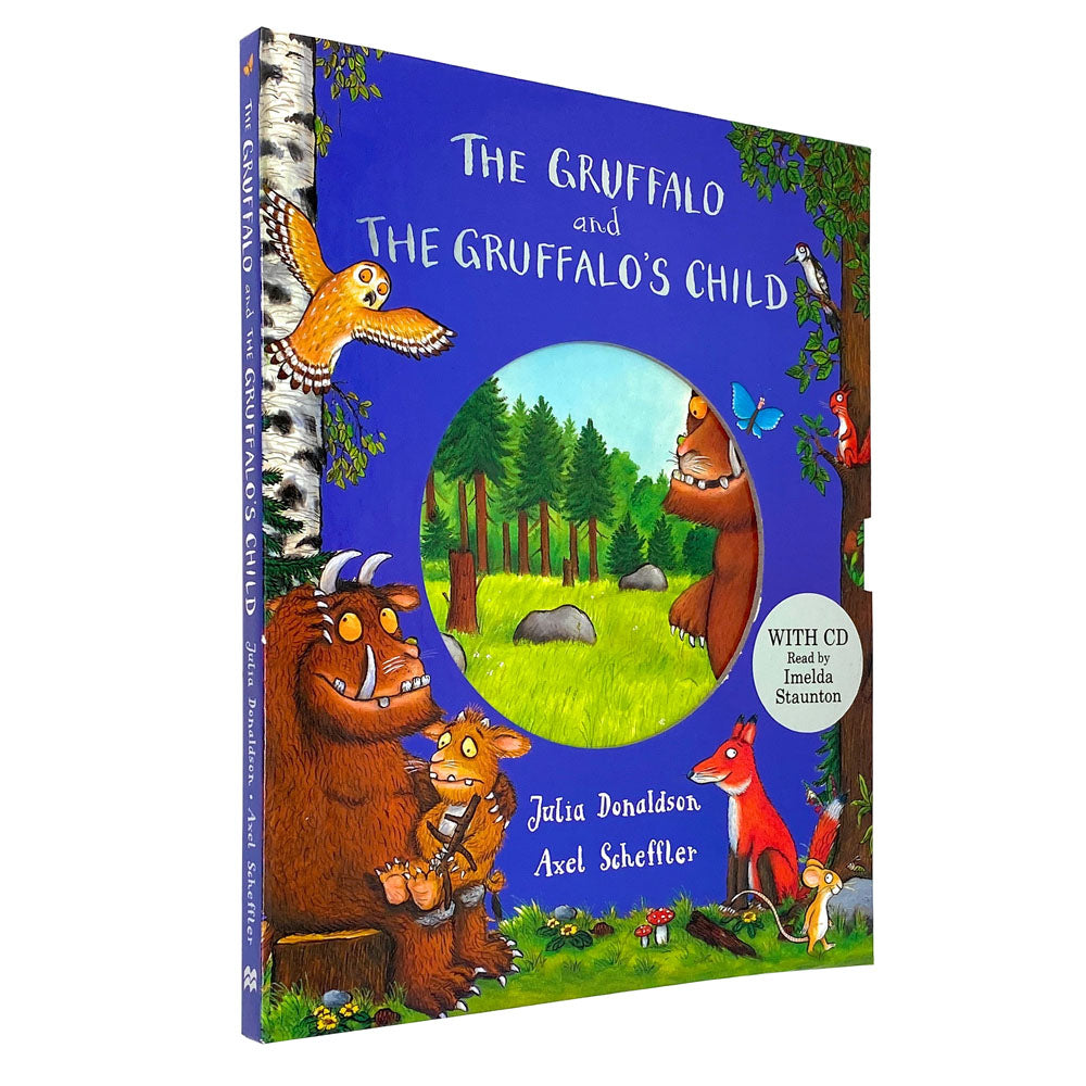 Julia Donaldson The Gruffalo and The Gruffalo's Child gift book set collection with Audio CD slipcase
