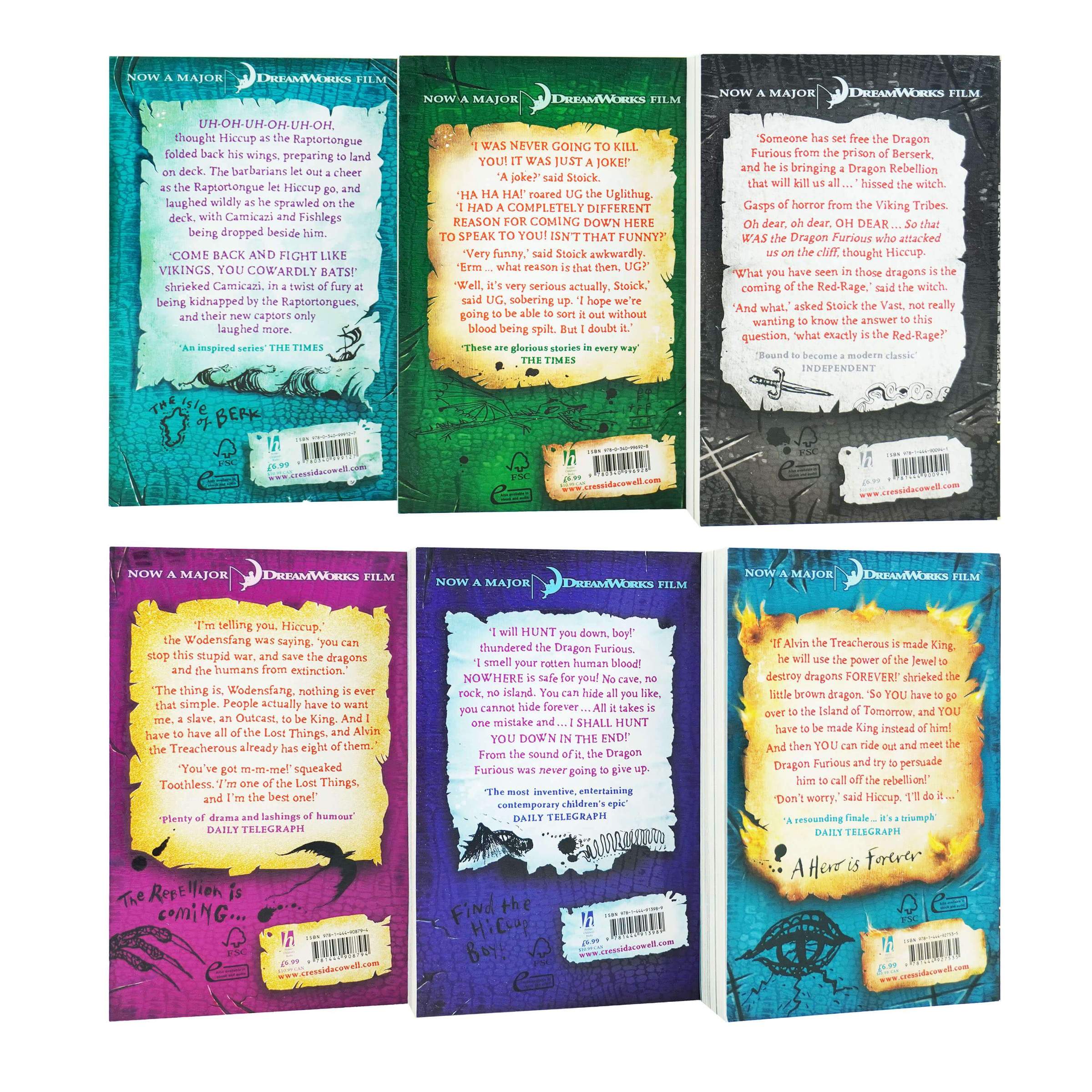How to Train Your Dragon Books 7β12 Collection by Cressida Cowell β Children's Fantasy Adventure Series | Ages 9β14, Paperback Set, Illustrated Books