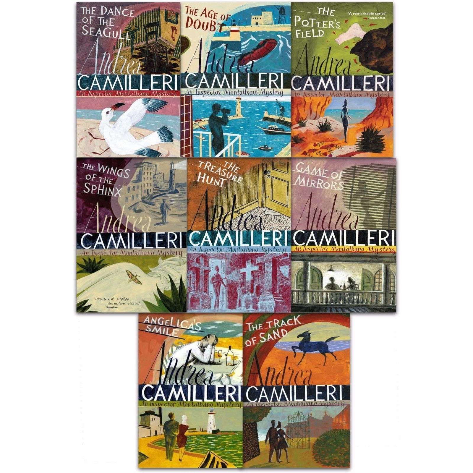 Inspector Montalbano 8 Books Set Collection by Andrea Camilleri (Book 11-18) Series 2
