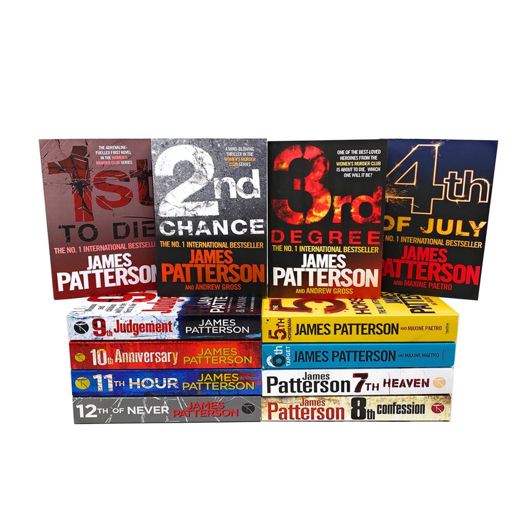 Women's Murder Club 12-Book Collection by James Patterson (Books 1-12) |Thriller, Mystery, Crime & Suspense Series | Bestselling Detective Fiction Set