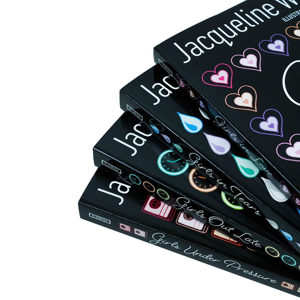 Jacqueline Wilson 4-Book Girls Series Collection | Girls in Love, Girls Out Late & More | Bestselling Fiction for Ages 10+, Popular Children's Author