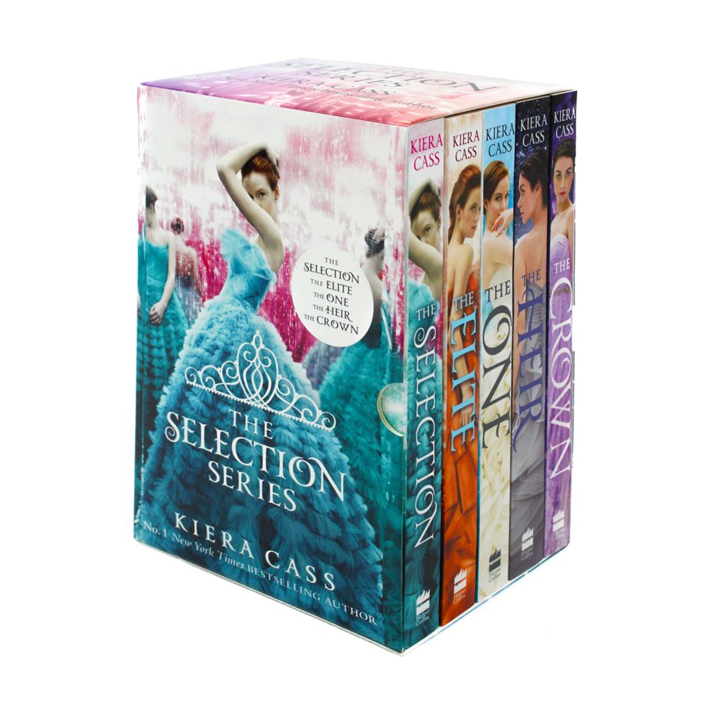 Kiera Cass The Selection Series 1-5 Paperback Book Set – Bestselling YA Dystopian Romance: The Selection, The Elite, The One, The Heir & The Crown