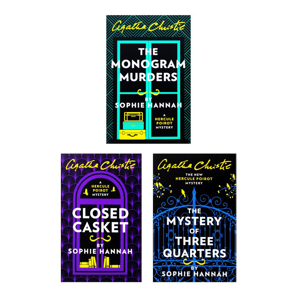 The New Hercule Poirot Mysteries Book Series (1-3) by Sophie Hannah | Agatha Christie Collection Set | Best Crime & Mystery Thriller Books