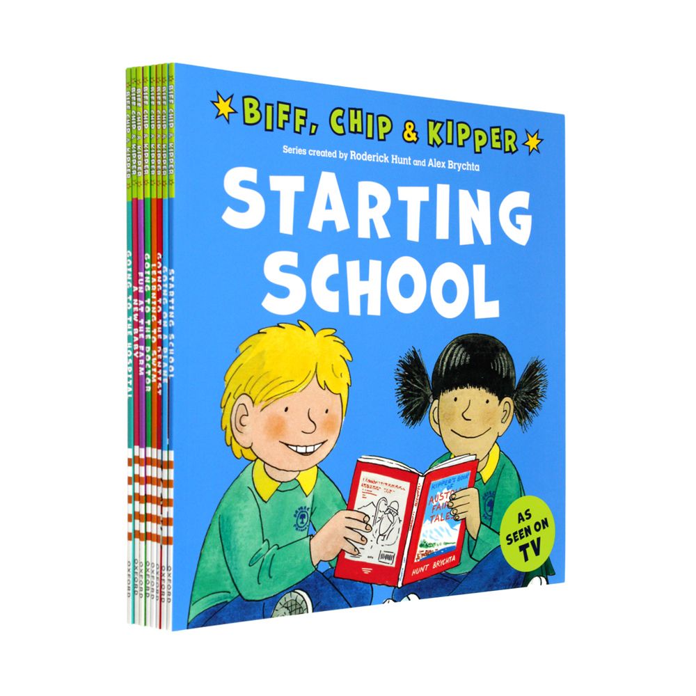 First Experiences with Biff, Chip & Kipper– 8 Book Set| Learning to Swim, Starting School,Going to the Dentist & More| Kids Age 5+ Educational Stories