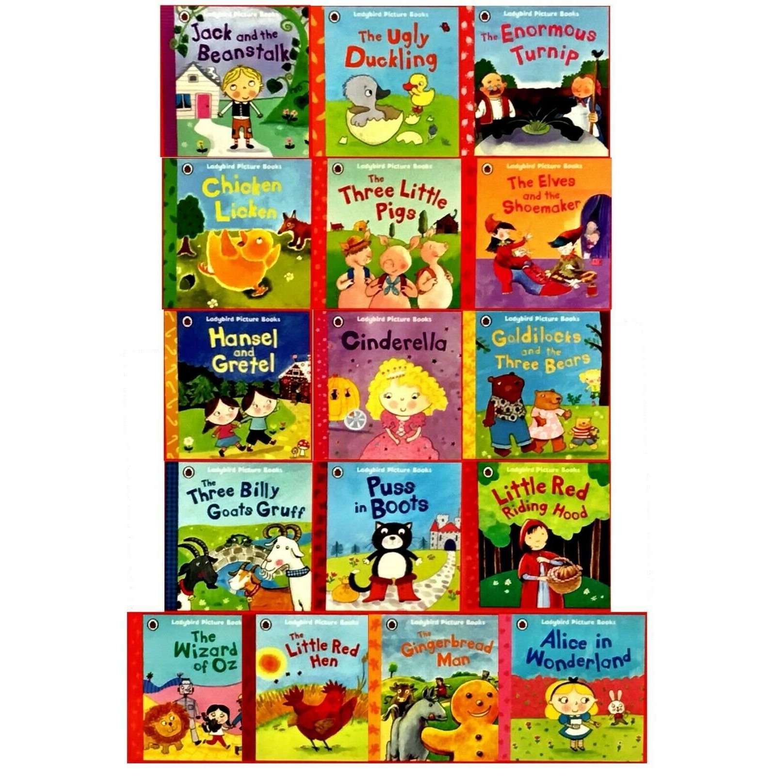 Ladybird Tales 16-Book Story Collection– Classic Fairy Tales for Kids |Cinderella, Puss in Boots, Illustrated Picture Books, Bedtime & Early Reading