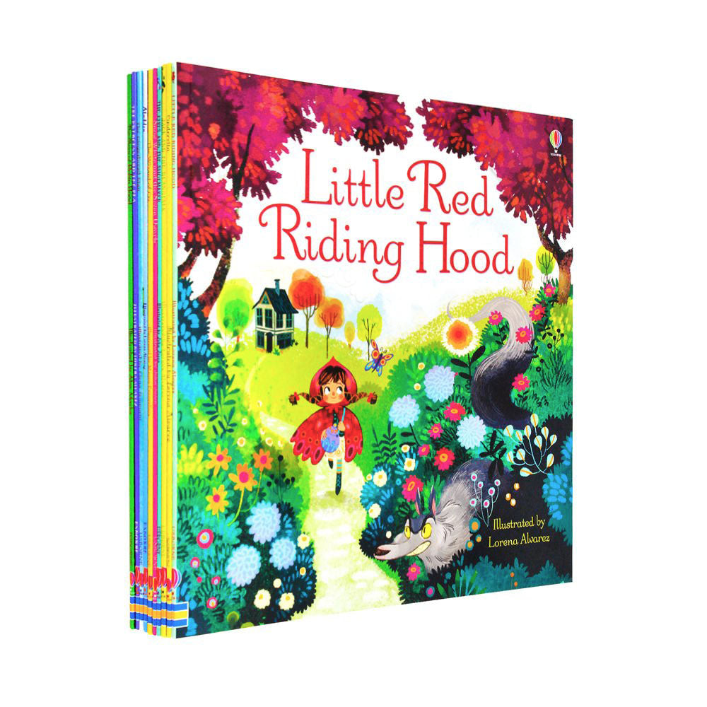 Usborne Fairytale Picture Book Collection 10 Book Set for Children, Classic Stories incl. Cinderella, Snow White, Wizard of Oz, Jack & the Beanstalk & More