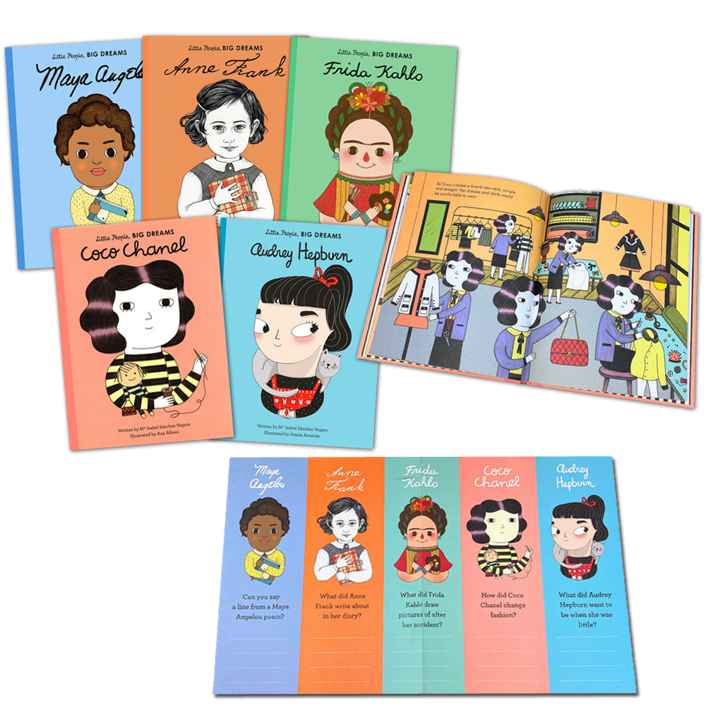 Little People, Big Dreams Inspiring Artists & Writers – 5 Book Collection Box Set | Illustrated Children's Stories for Creativity & Education
