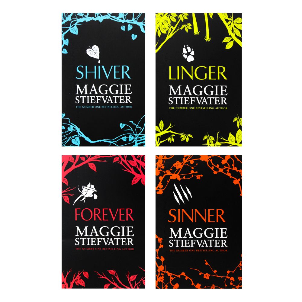 Maggie Stiefvater 4 Book Collection Set Shiver, Linger, Forever & Sinner YA Fantasy Romance Series, Wolves, Magic & Adventure Bestselling Fiction