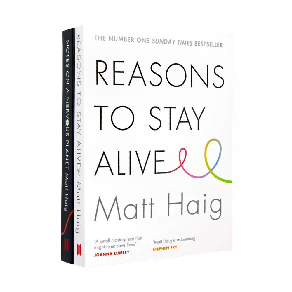 Reasons to Stay Alive & Notes on a Nervous Planet –2 Book Collection by Matt Haig| Mental Health, Self-Help, Anxiety,Resilience & Well-Being