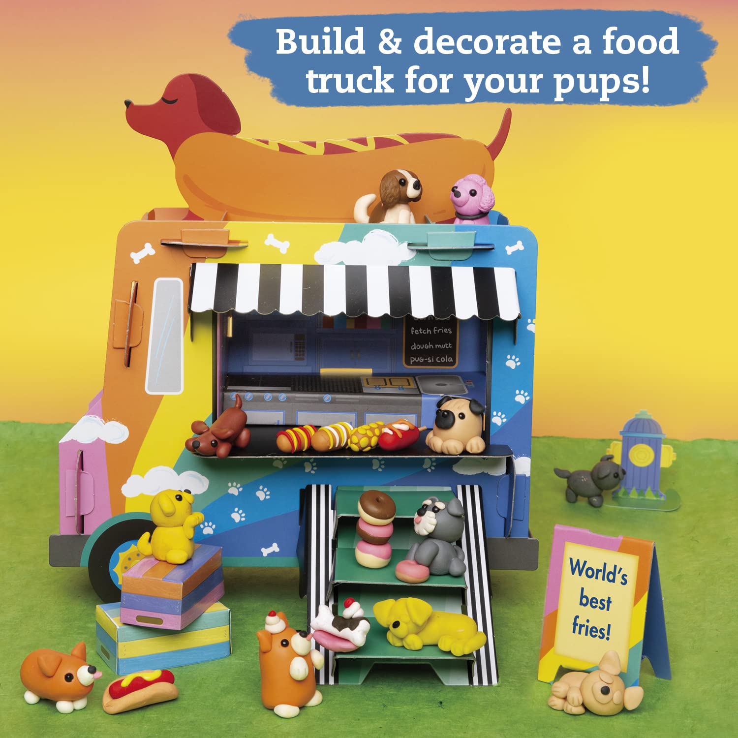 mini clay world puppy treat truck: a fun hardback craft book for 8+ years old kids By Klutz