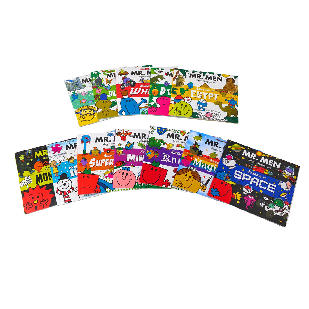 Mr Men & Little Miss Adventures 12 Book Collection Box Set by Roger Hargreaves – Fun & Educational Stories for Kids with Humor & Imagination