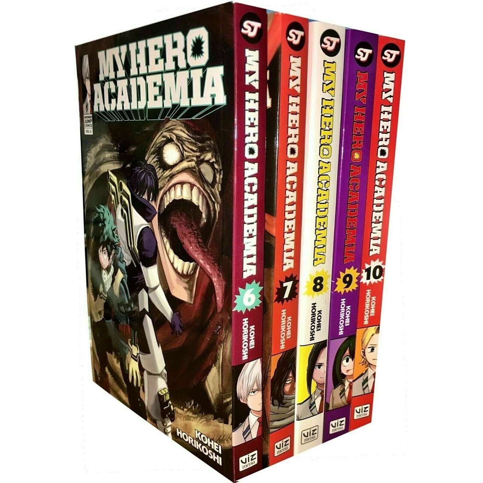 My Hero Academia Series 2 (Vol. 6–10) – 5 Book Collection Set by Kohei Horikoshi |Action-Packed Manga, Superheroes, Shonen, Graphic Novels, YA Fiction