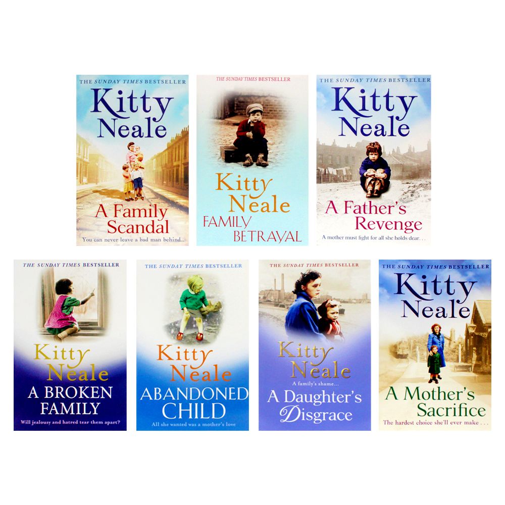 Kitty Neale 7 Paperback Book Collection| Emotional Family Drama & Fiction | Broken Families, Love, Sacrifice, Adversity & Redemption| Must-Read Novels