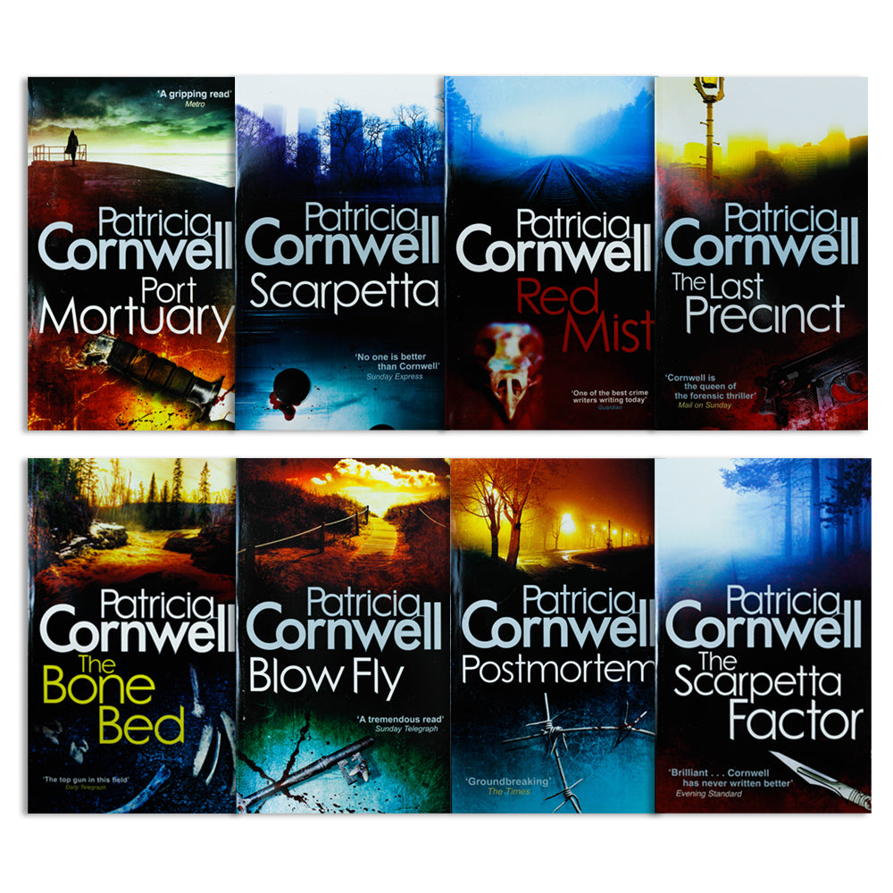 Kay Scarpetta Series 8 Book Set by Patricia Cornwell | Bestselling Crime Fiction, Mystery Thrillers & Detective Novels – Includes Postmortem & More