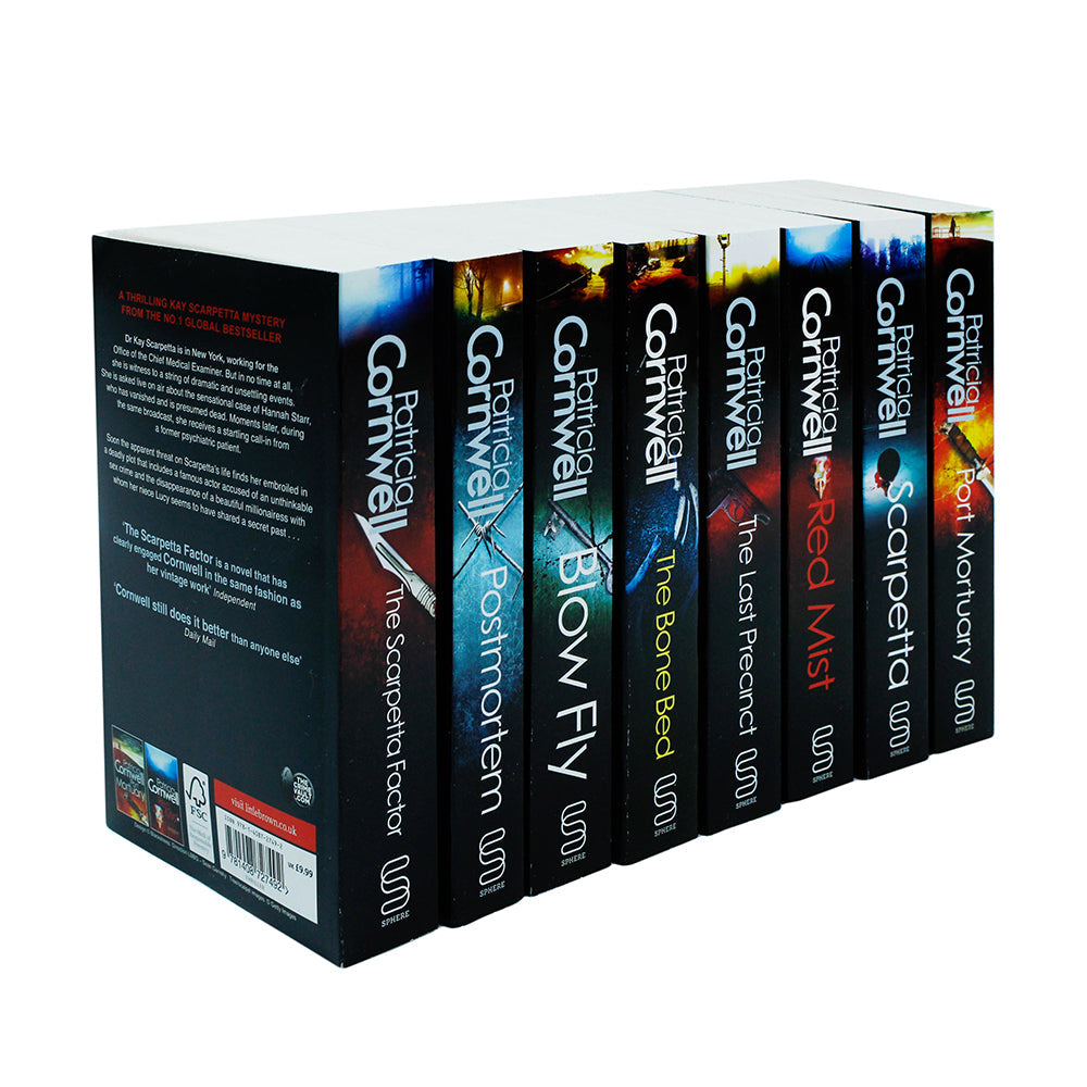 Kay Scarpetta Series 8 Book Set by Patricia Cornwell | Bestselling Crime Fiction, Mystery Thrillers & Detective Novels – Includes Postmortem & More