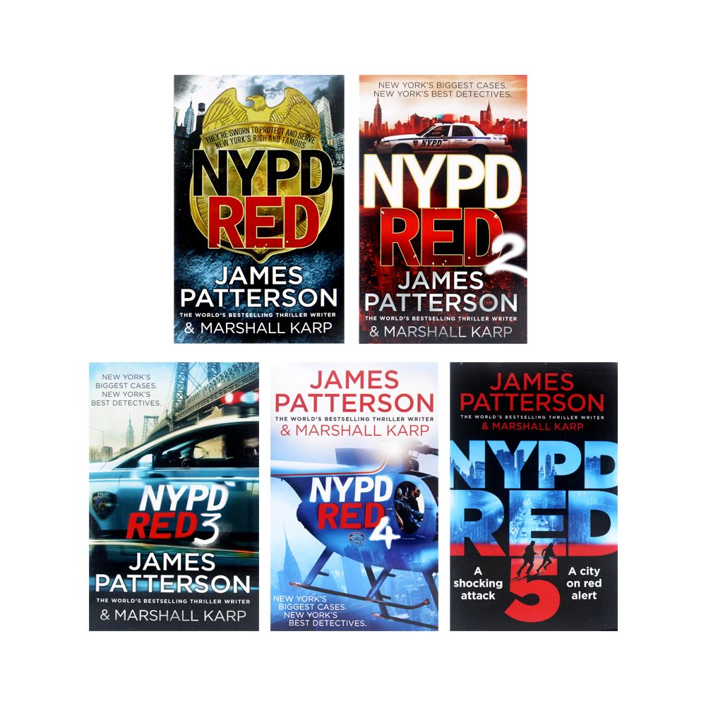 James Patterson NYPD Red Series 5 Book Set by Marshall Karp – Crime Mystery Thriller Fiction Collection Paperback Novels by Arrow Books