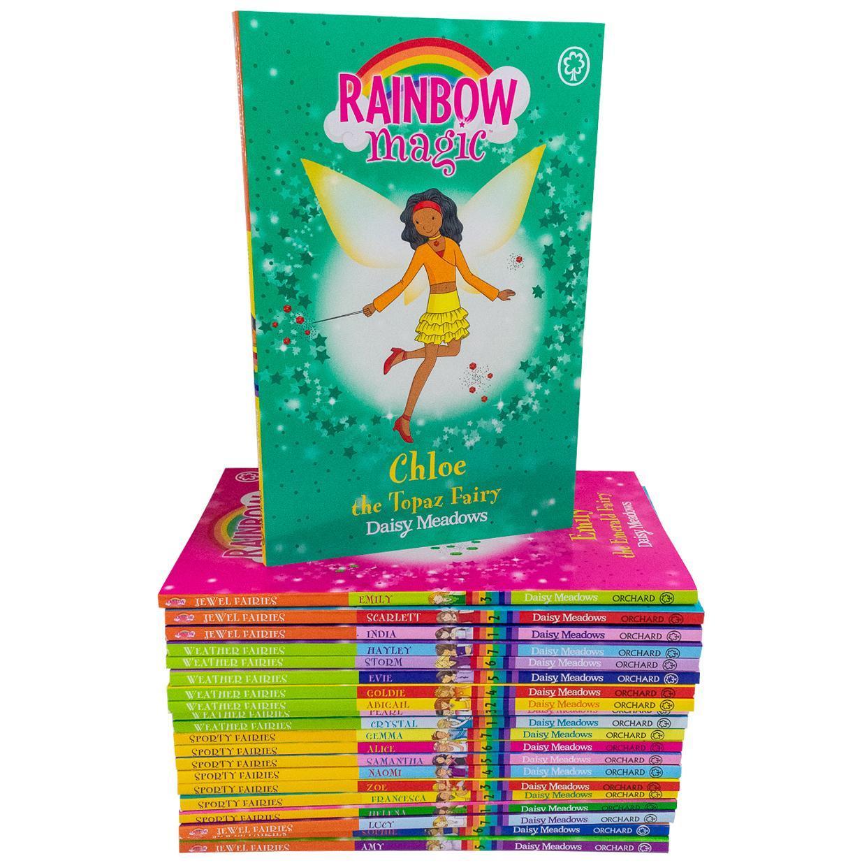 Rainbow Magic 21-Book Set – Sporty, Jewel & Weather Fairies | Magical Early Chapter Books for Girls Ages 5–9 | Fun, Collectible Reading Series