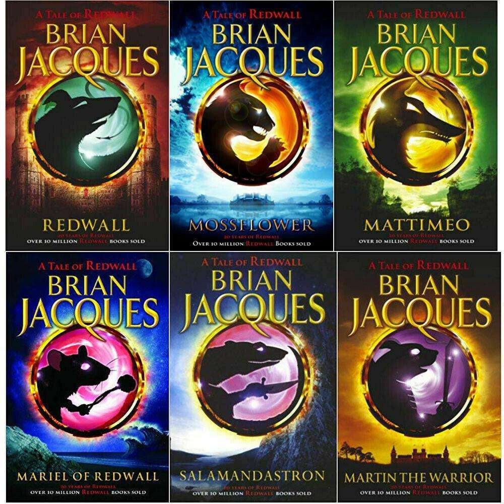 Redwall Book Series 1-6 Collection Set by Brian Jacques | Epic Fantasy Adventure with Talking Animals, Heroic Quests & Classic Tales for Young Readers