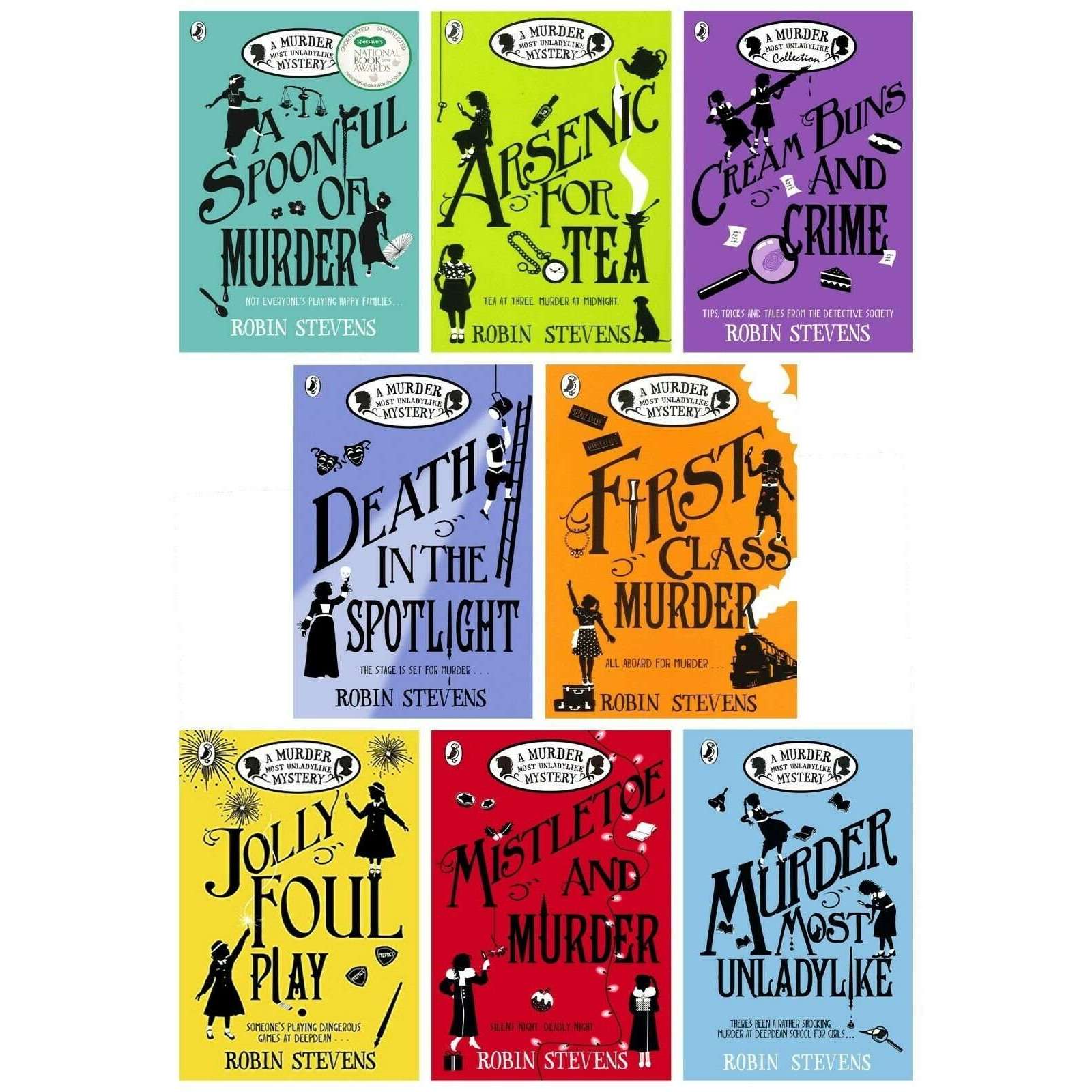 Robin Stevens A Murder Most Unladylike 8 Book Set Collection– Mystery, Murder, Detective Adventure, Suspense & Fun Stories for Young Readers