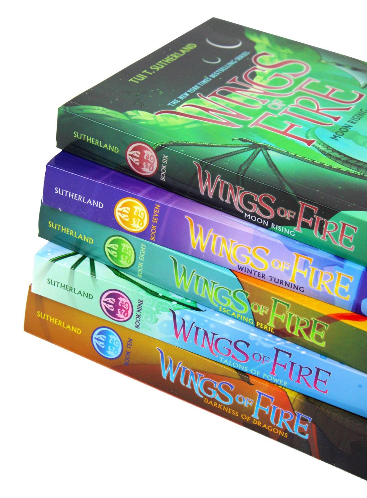 Wings of Fire: The Jade Mountain Prophecy Book Set (Books 6–10) – Dragon Fantasy Series by Tui T. Sutherland | Epic Kids Fiction for Ages 9–14