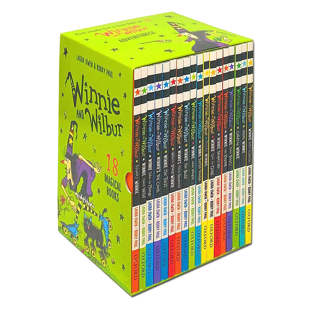 Winnie and Wilbur 18 Book Set Collection by Laura Owen | Children's Fiction, Illustrated Adventure Stories for Kids 6-10 | Fun, Creative & Educational