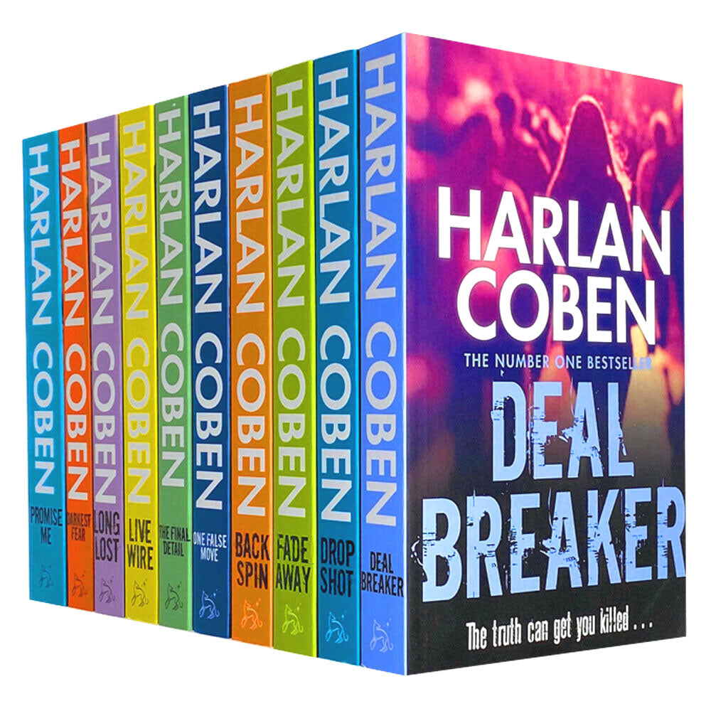 Harlan Coben Myron Bolitar Series – 10 Book Collection Set | Mystery, Thriller, Suspense Novels with Engaging Characters & Unique Plots
