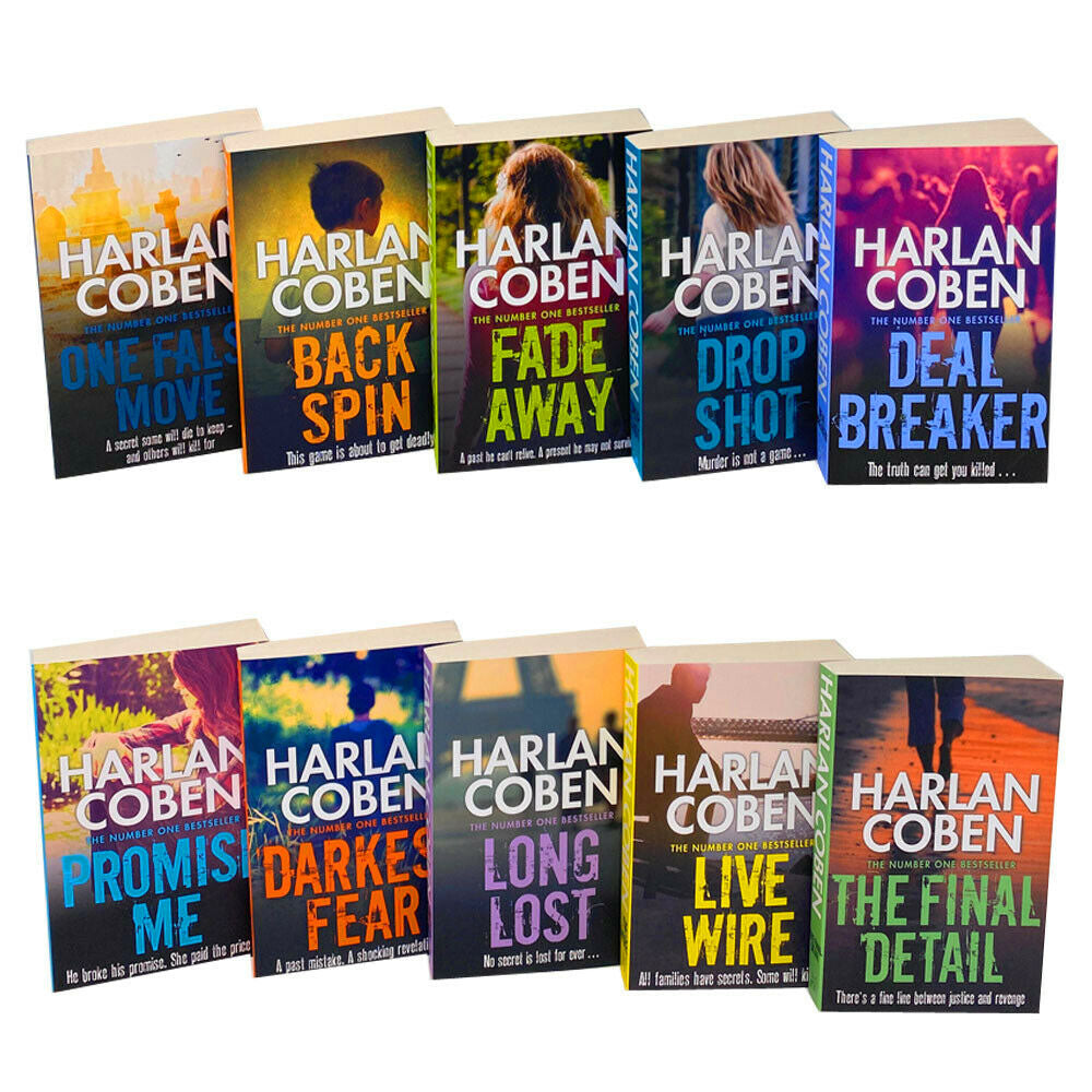 Harlan Coben Myron Bolitar Series – 10 Book Collection Set | Mystery, Thriller, Suspense Novels with Engaging Characters & Unique Plots