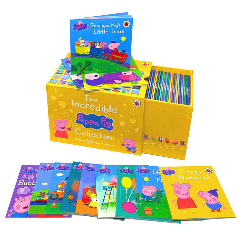 The Incredible Peppa Pig Collection 50 Children's Books Box Set– Fun & Educational Picture Books by Ladybird | Storytime & Reading for Kids & Toddlers